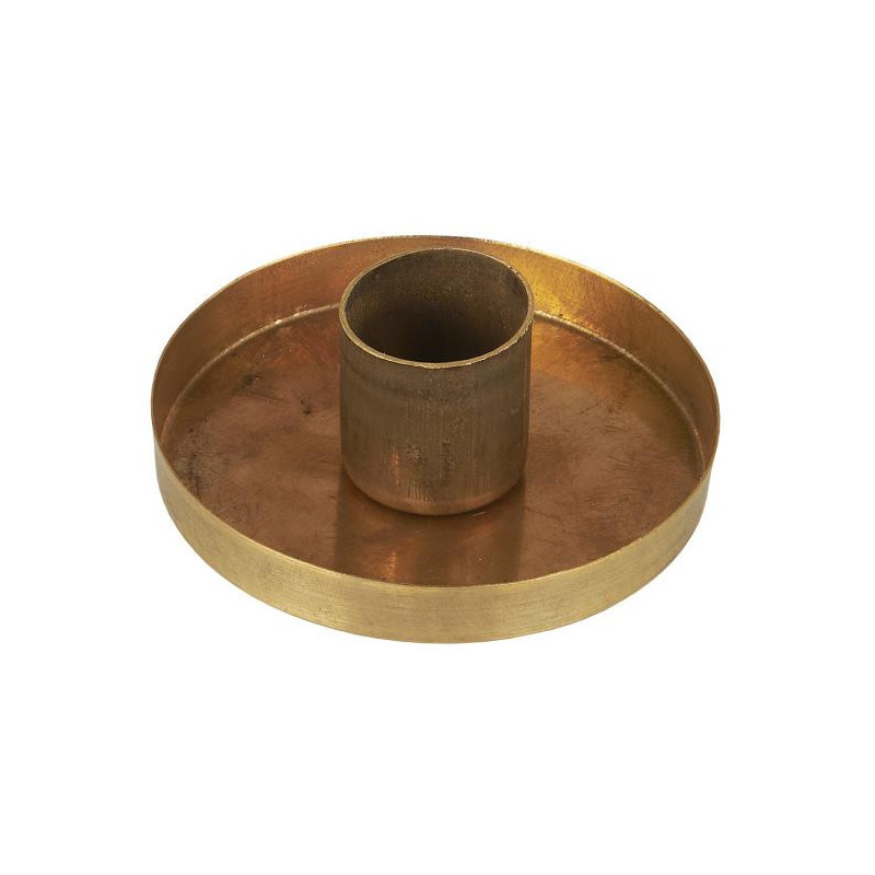 Support pour bougie de l'Avent doré