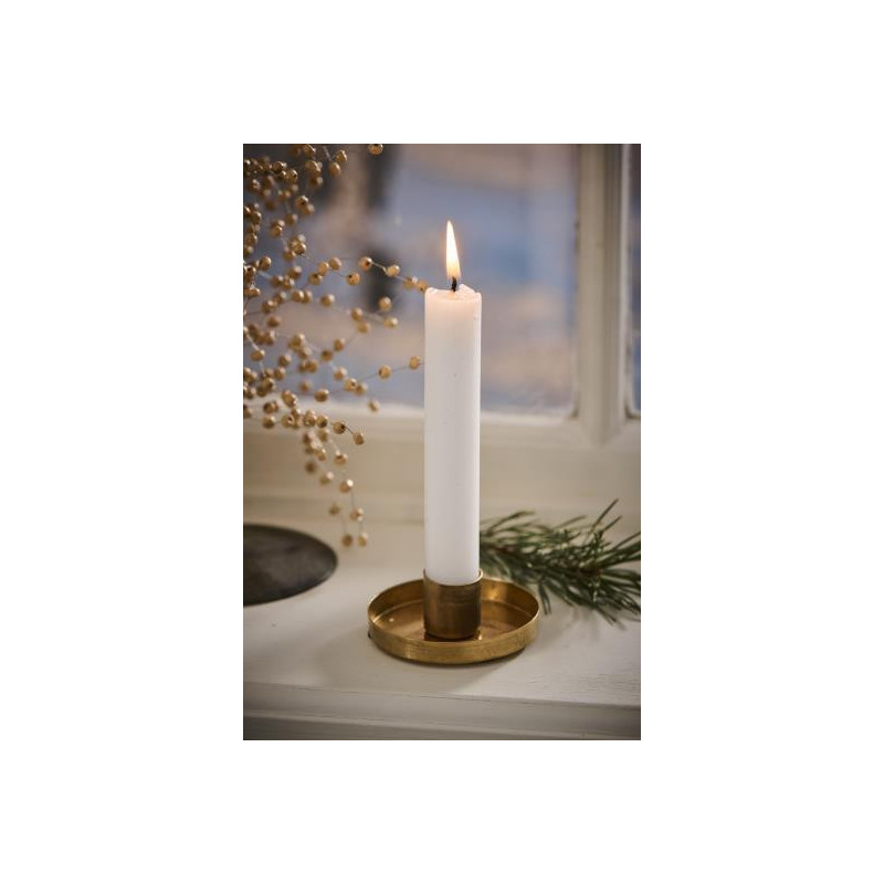 Support pour bougie de l'Avent doré