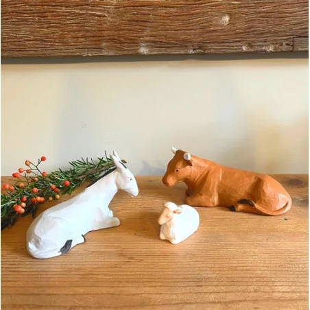 Crèche Nuit de Lumière - 3 animaux