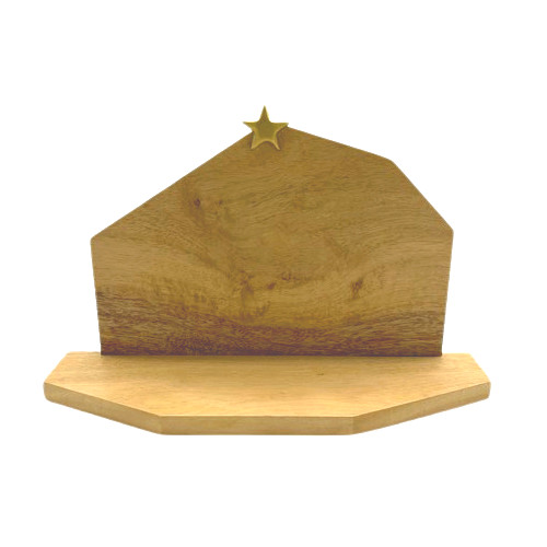 Etable en bois pour crèche de Noël Howoki
