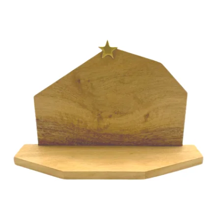 Etable en bois pour crèche de Noël Howoki