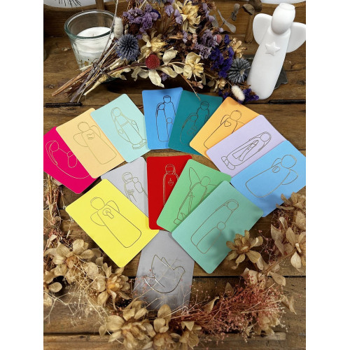 Carte simple de communion  - 65X105 mm - ensemble de la collection