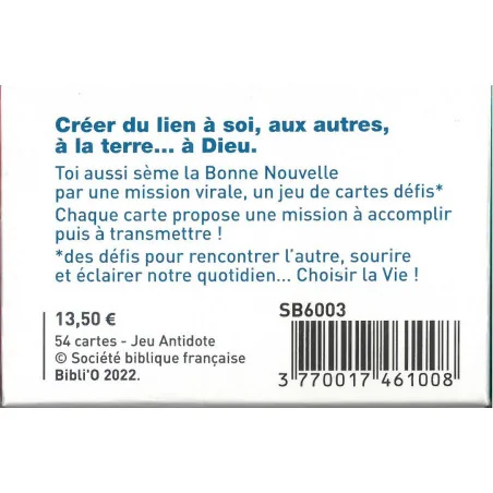 Jeu Antidote - La Bible