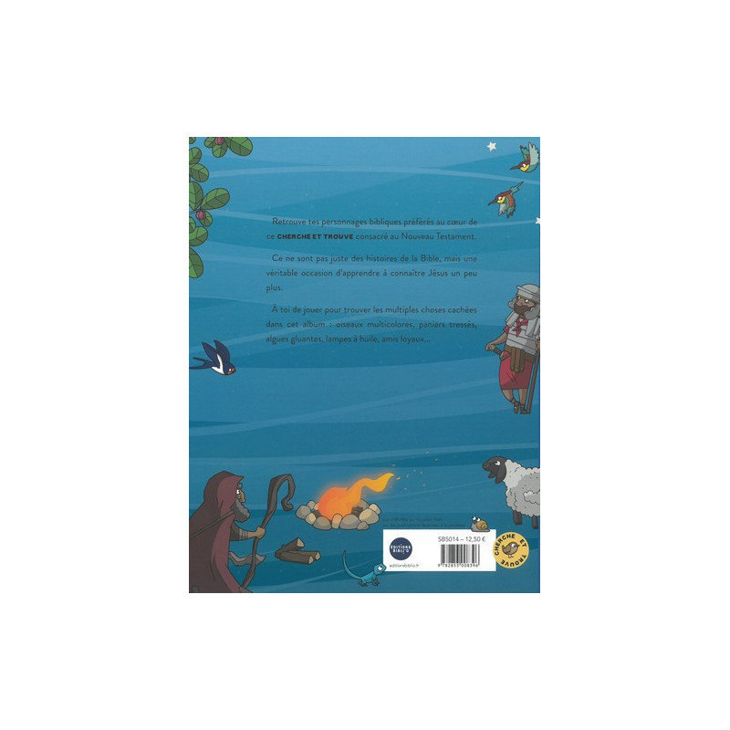 Cherche et trouve "8 histoires du Nouveau Testament" - verso