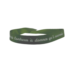 ruban vert "Il y a plus de bonheur à donner qu'à recevoir"