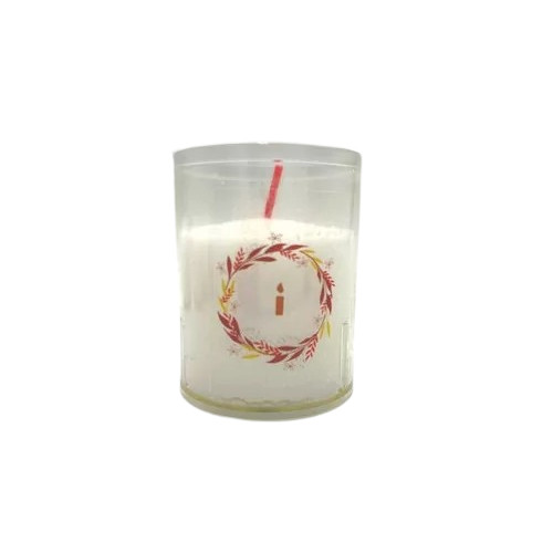Bougie blanche avec couronne bougie