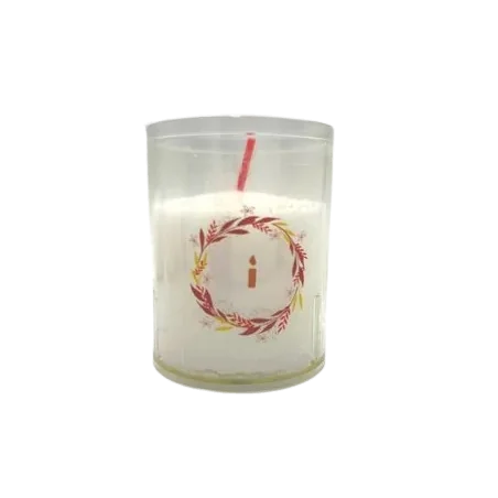 Bougie blanche avec couronne bougie