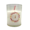 Bougie blanche avec couronne bougie