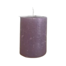 Bougie cylindrique - H5cm - parme