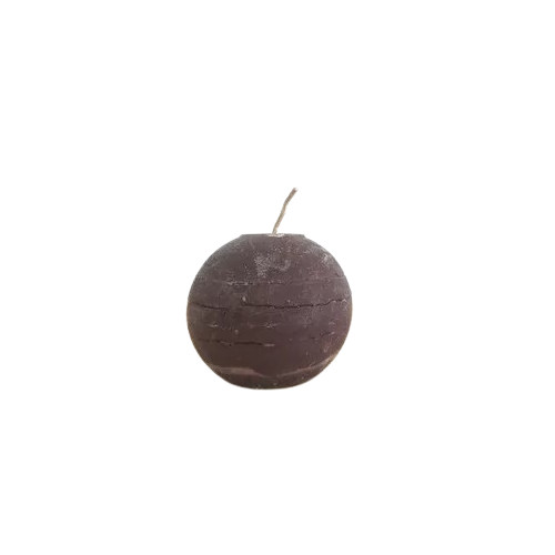 Bougie ronde - 10cm - chocolat