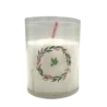 Bougie blanche avec couronne colombe