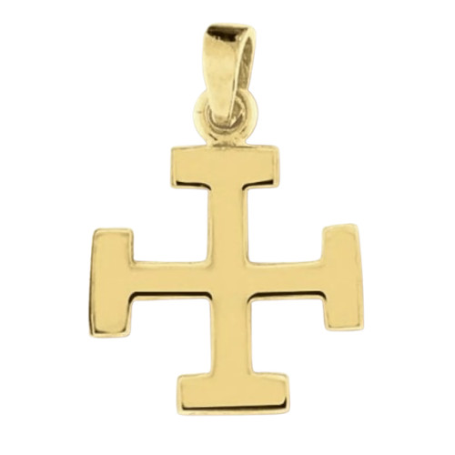 Pendentif Croix Scout Plaqué Or