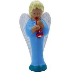 Crèche Cassegrain - Ange à la Flûte bleu