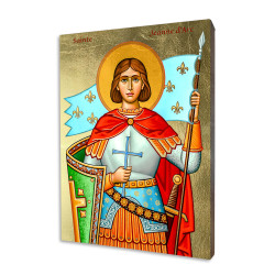ICONE RELIGIEUSE EN FEUILLE D'OR - 10x15 - Jeanne d'Arc