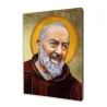 ICONE RELIGIEUSE EN FEUILLE D'OR - 10x15 - Padre Pio