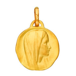Médaille ronde Vierge Marie - OR - 1.55 grammes