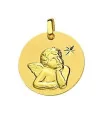 Médaille baptême Ange Pensif - Or