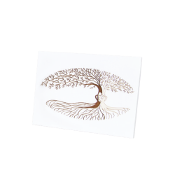 Cadre bois blanc - Arbre Sainte Famille