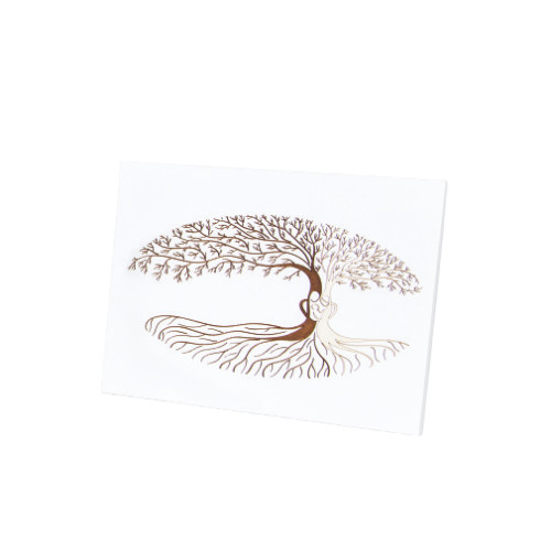 Cadre bois blanc - Arbre Sainte Famille