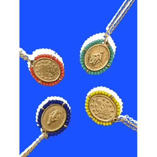 Collier avec Médaille Miraculeuse et Perles