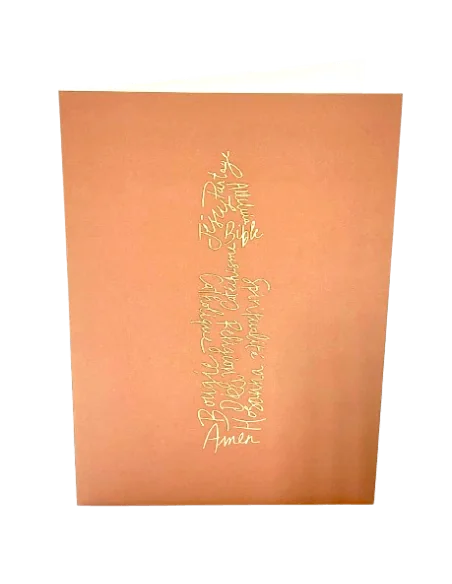 Carte Double Au fil des mots - Bougie