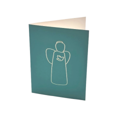 Carte double - Ange de la paix - Emany - 16.5X11.5 cm