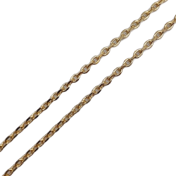 Chaine de cou  - chainette - en plaqué or 50cm