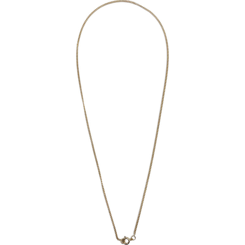 Chaine de cou "gourmette" en plaqué or