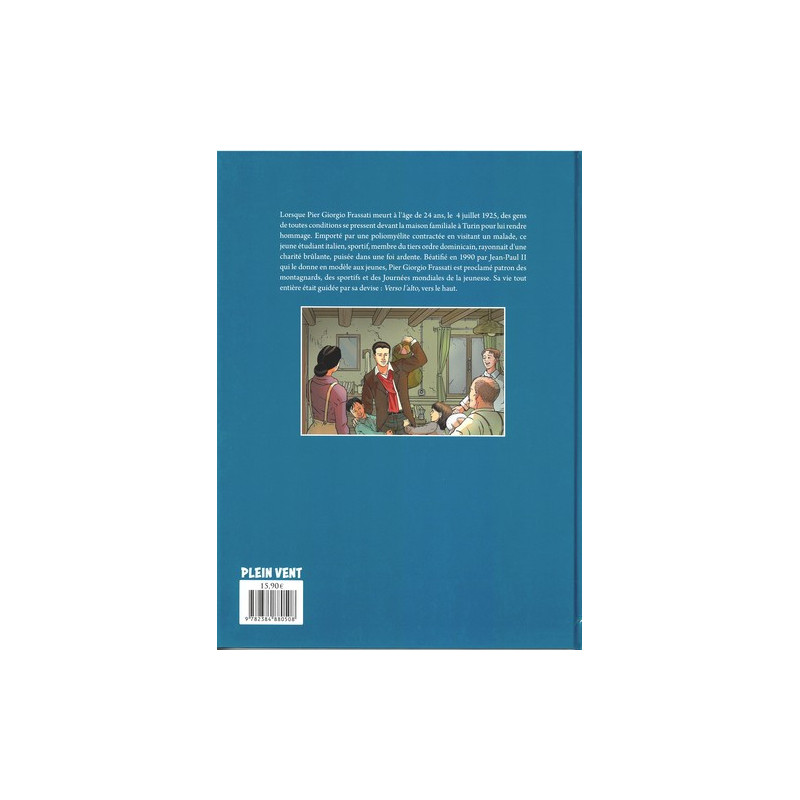 BD Pier Giorgio Frassati - 4e de couverture