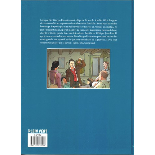 BD Pier Giorgio Frassati - 4e de couverture