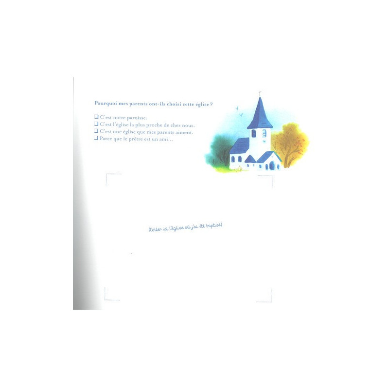 Mon album de baptême - page intérieure