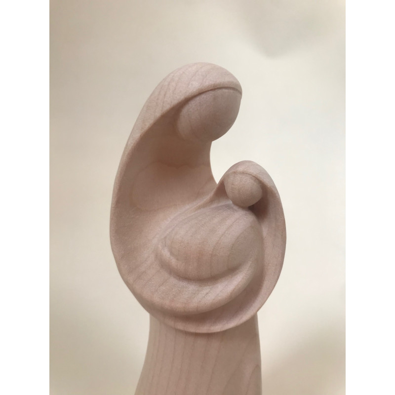 Statue bois Vierge à l'enfant