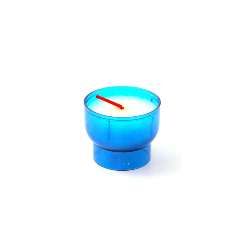 Bougie votive bleue