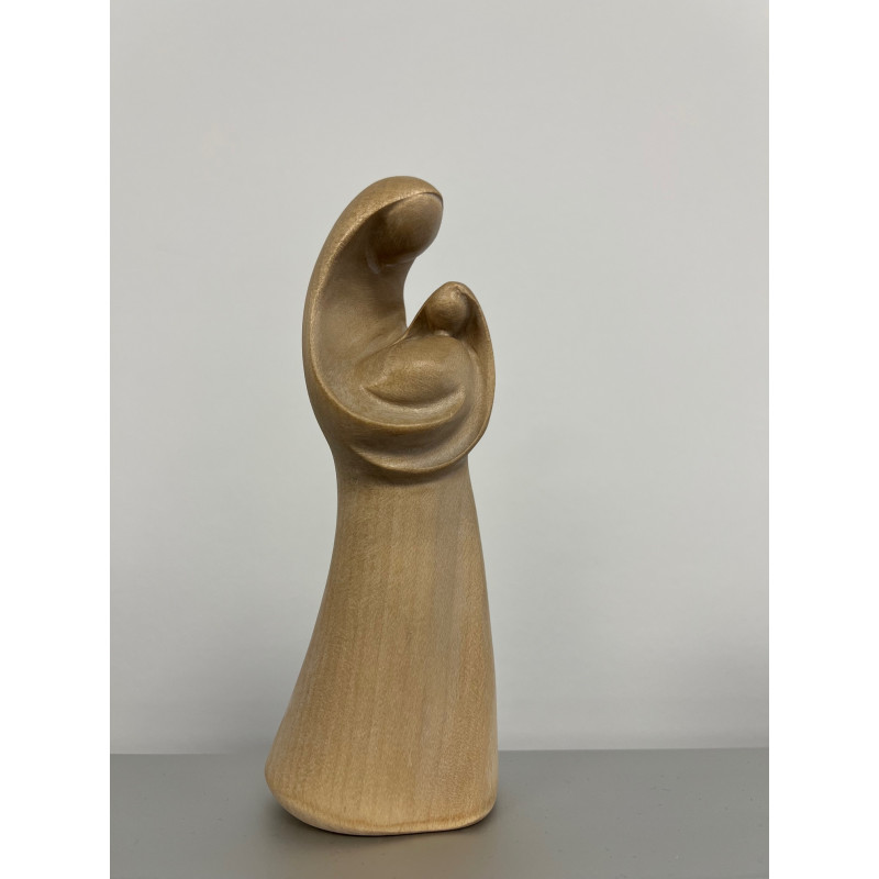 Statue bois Vierge à l'enfant