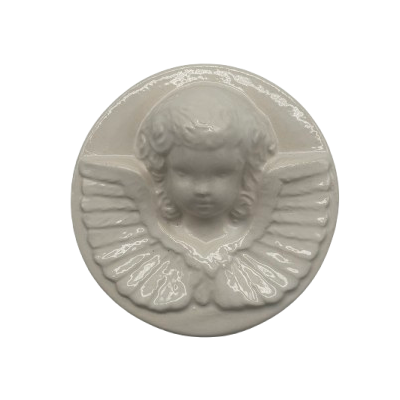 Petit cadre en céramique Ange Blanc
