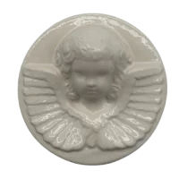 Petit cadre en céramique Ange Blanc