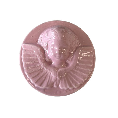 Petit cadre en céramique Ange Rose