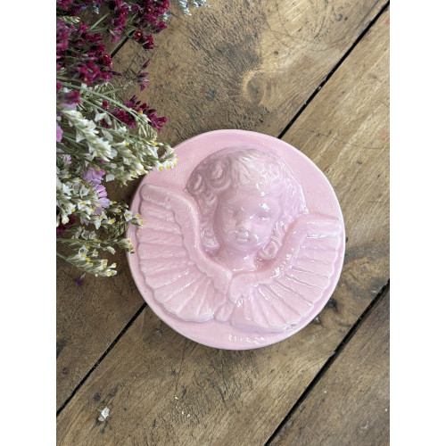 Petit cadre en céramique Ange Rose