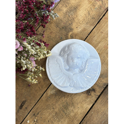Petit cadre en céramique Ange Bleu
