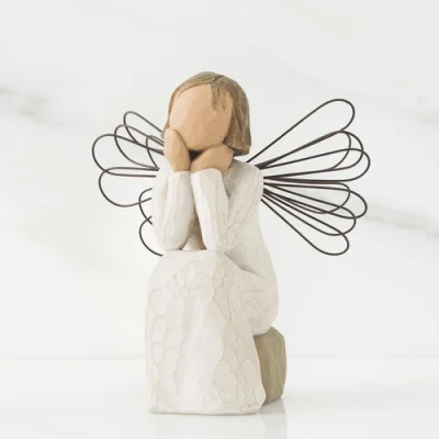 Ange Willow Tree - Ange de l'écoute avec décor