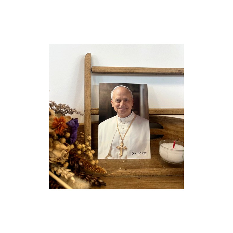 Carte prière du Pape Léon XIV - coin prière