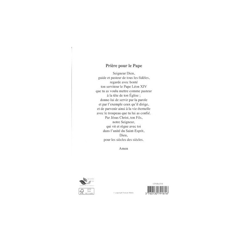Prière pour le Pape