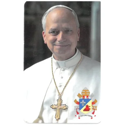Carte plastique prière du Pape Léon XIV