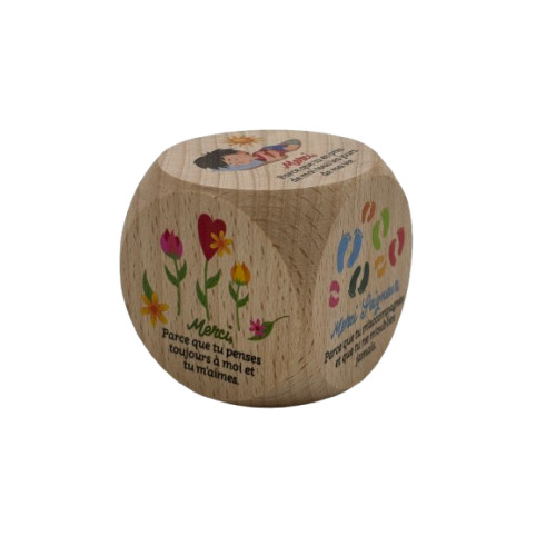 Dé de "prière des enfants" 5cm³ autre face