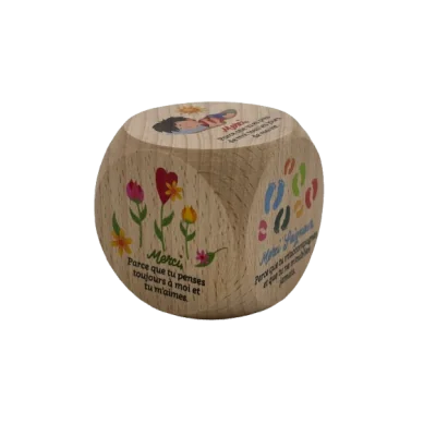 Dé de "prière des enfants" 5cm³ autre face