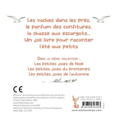 Les petites joies de l'été - 4e couverture