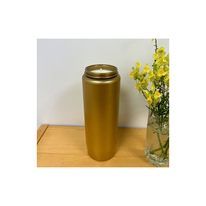 Bougie de neuvaine Dorée