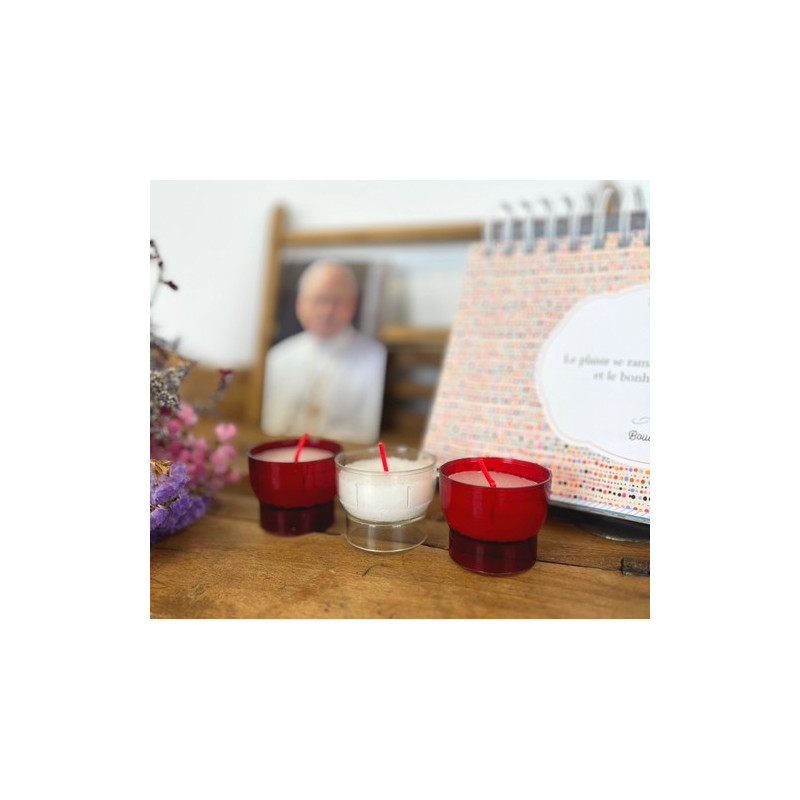 Bougies votive rouges