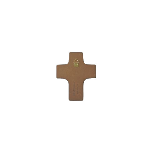 DOS - Croix céramique "garçon et agneau de Dieu"