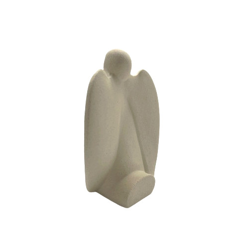 Ange à genoux céramique - dos